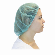 Polypropylene Disposable Bouffants, 24" Green cs/1000